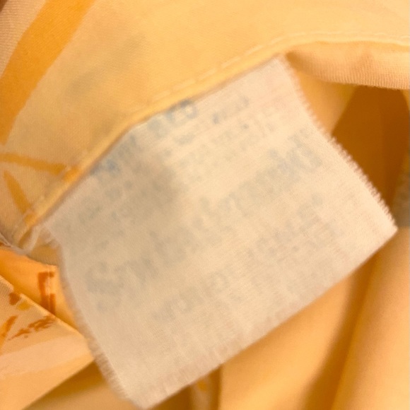 vintage 1976 pair Springmaid Wondercale “Kabuki” twin flat sheets (2) - Picture 6 of 7